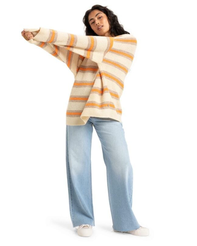 Roxy Little Dume Stripe Parchment Lucie Stri. Roxy Sweats in Womens Sweats & Womens Jackets, Jumpers & Knits. Code: ERJSW03664