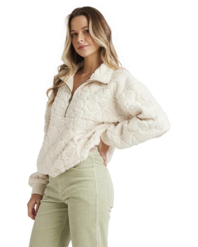 Billabong Fireside Cozy Half Zip Cr Whitecap. Billabong Sweats in Womens Sweats & Womens Jackets, Jumpers & Knits. Code: UBJFT00272