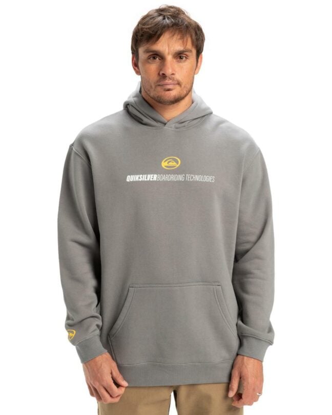 Quiksilver Slash Hood Steel Gray. Quiksilver Hoodies in Mens Hoodies & Mens Jackets, Jumpers & Knits. Code: UQYFT03179