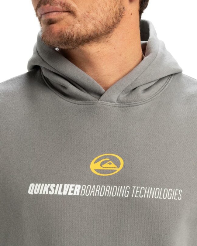 Quiksilver Slash Hood Steel Gray. Quiksilver Hoodies in Mens Hoodies & Mens Jackets, Jumpers & Knits. Code: UQYFT03179