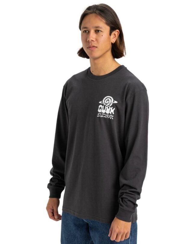 Quiksilver Cosmic Vibe Ls Tarmac. Quiksilver Tees - Long Sleeve in Mens Tees - Long Sleeve & Mens T-shirts & Singlets. Code: UQYZT05523