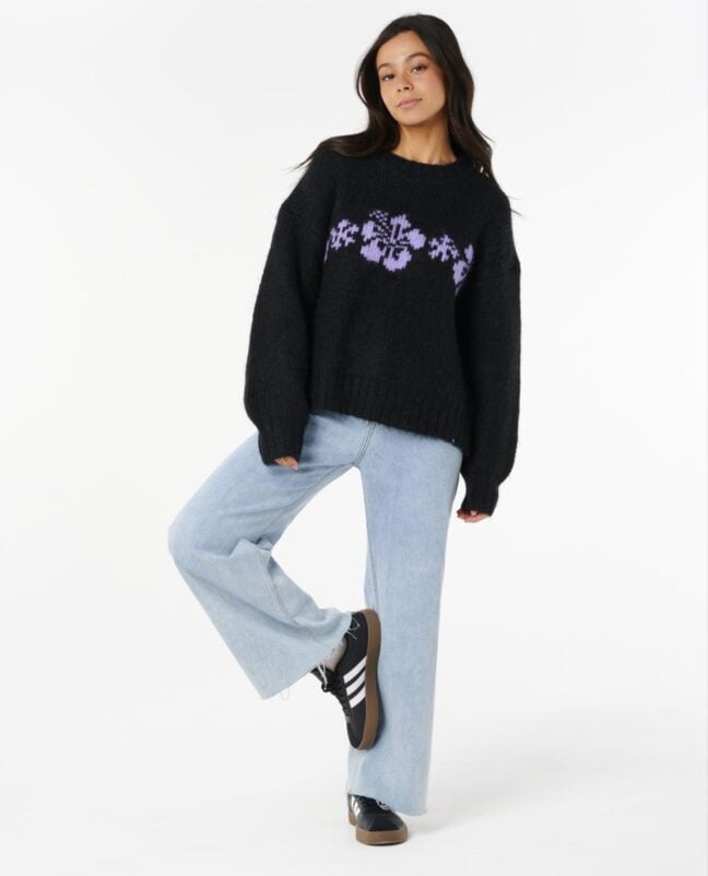 Rip Curl Cala Nights Hibiscus Knit Black. Rip Curl Knitwears in Womens Knitwears & Womens Jackets, Jumpers & Knits. Code: 02RWKN