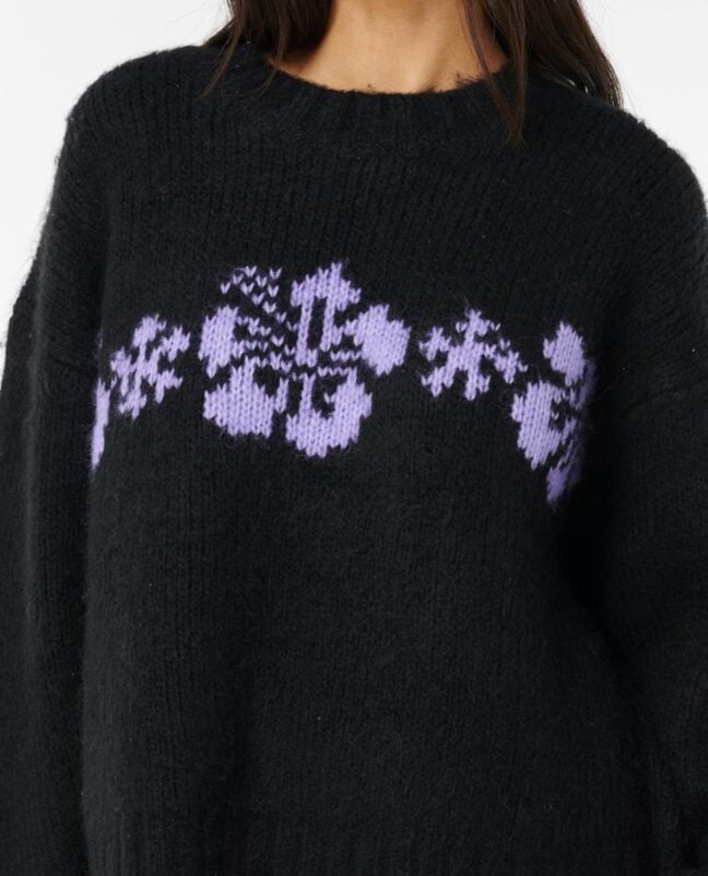 Rip Curl Cala Nights Hibiscus Knit Black. Rip Curl Knitwears in Womens Knitwears & Womens Jackets, Jumpers & Knits. Code: 02RWKN