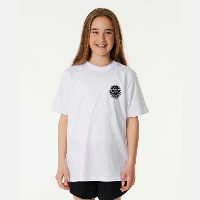 Rip Curl Wetsuit Icon Tee - Kids (8-16 Years) White. Rip Curl Tees in Boys Tees & Boys T-shirts & Singlets. Code: 049BTE
