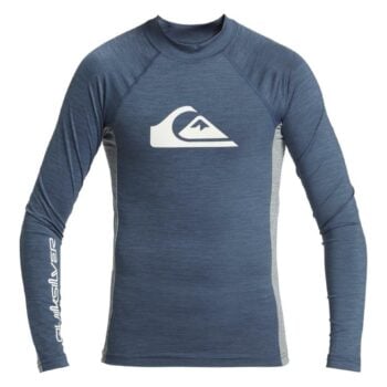 Quiksilver Everyday - Long Sleeve Upf 50 Surf T-shirt For Boys 8-16 Vintage Indigo Heath. Quiksilver Rashvests in Boys Rashvests & Boys Wetsuits. Code: AQBWR03059