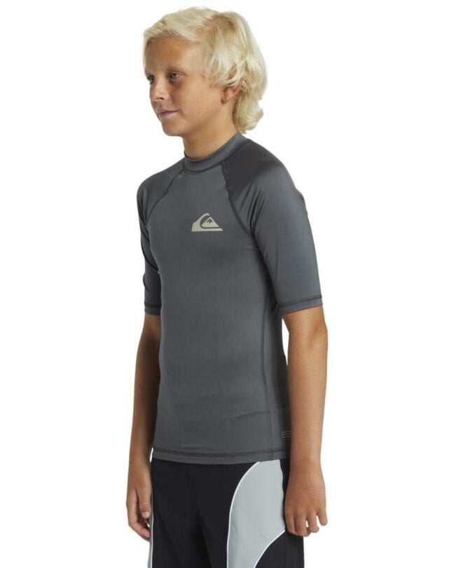 Quiksilver Everyday - Short Sleeves Upf 50 Surf T-shirt For Boys 8 - 16 Iron Gate. Quiksilver Rashvests in Boys Rashvests & Boys Wetsuits. Code: AQBWR03063