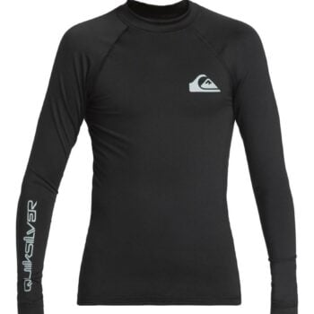 Quiksilver Everyday Solid - Long Sleeves Upf 50 Surf T-shirt For Boys 8 - 16 Black. Quiksilver Rashvests in Boys Rashvests & Boys Wetsuits. Code: AQBWR03066