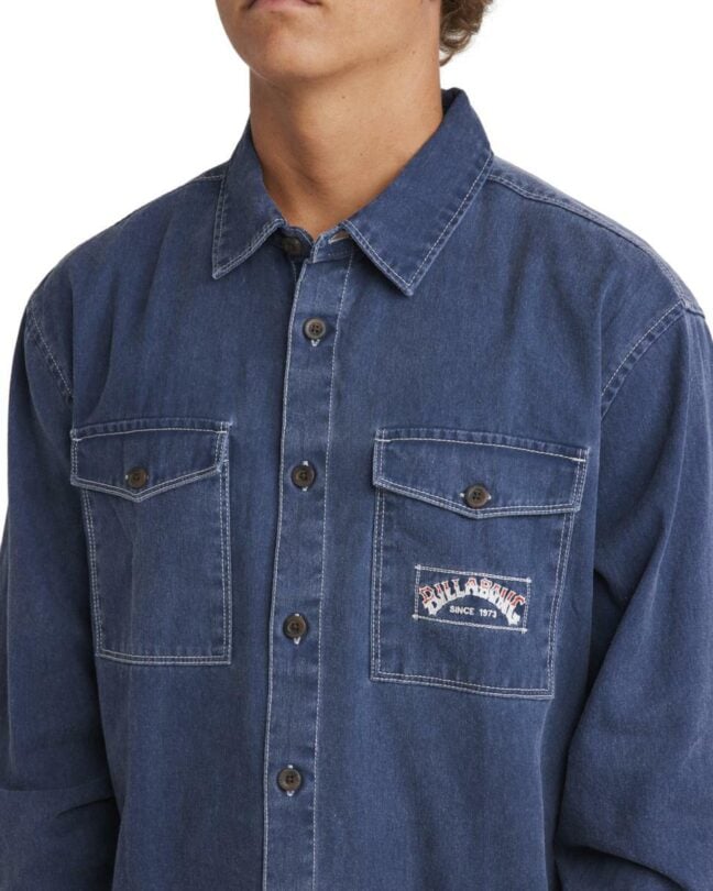 Billabong Bong Years Over Shirt Indigo. Billabong Shirts - Long Sleeve in Mens Shirts - Long Sleeve & Mens Shirts. Code: UBYWT00154