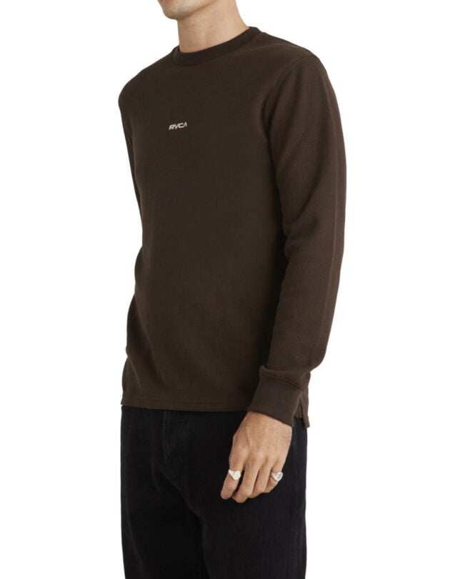 Rvca Union Waffle Ls Chocolate. Rvca Sweats in Mens Sweats & Mens Jackets, Jumpers & Knits. Code: UVYSW00117