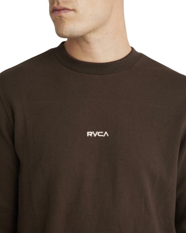 Rvca Union Waffle Ls Chocolate. Rvca Sweats in Mens Sweats & Mens Jackets, Jumpers & Knits. Code: UVYSW00117