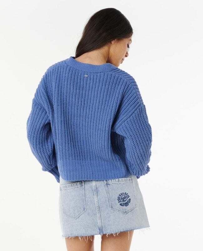 Rip Curl Neon Isles Cardigan Blue Grey. Rip Curl Knitwears in Womens Knitwears & Womens Jackets, Jumpers & Knits. Code: 02TWKN