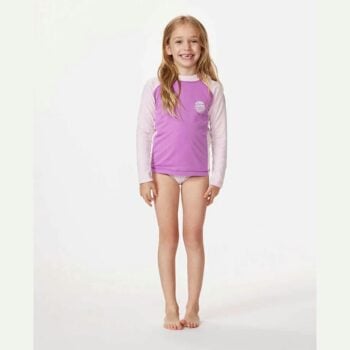 Rip Curl Icons Uv Brushed Long Sleeve Rash Vest - Girls (1-8 Years) Neon Purple. Rip Curl Rashvests in Toddler Girls Rashvests & Toddler Girls Wetsuits. Code: 00RJRV