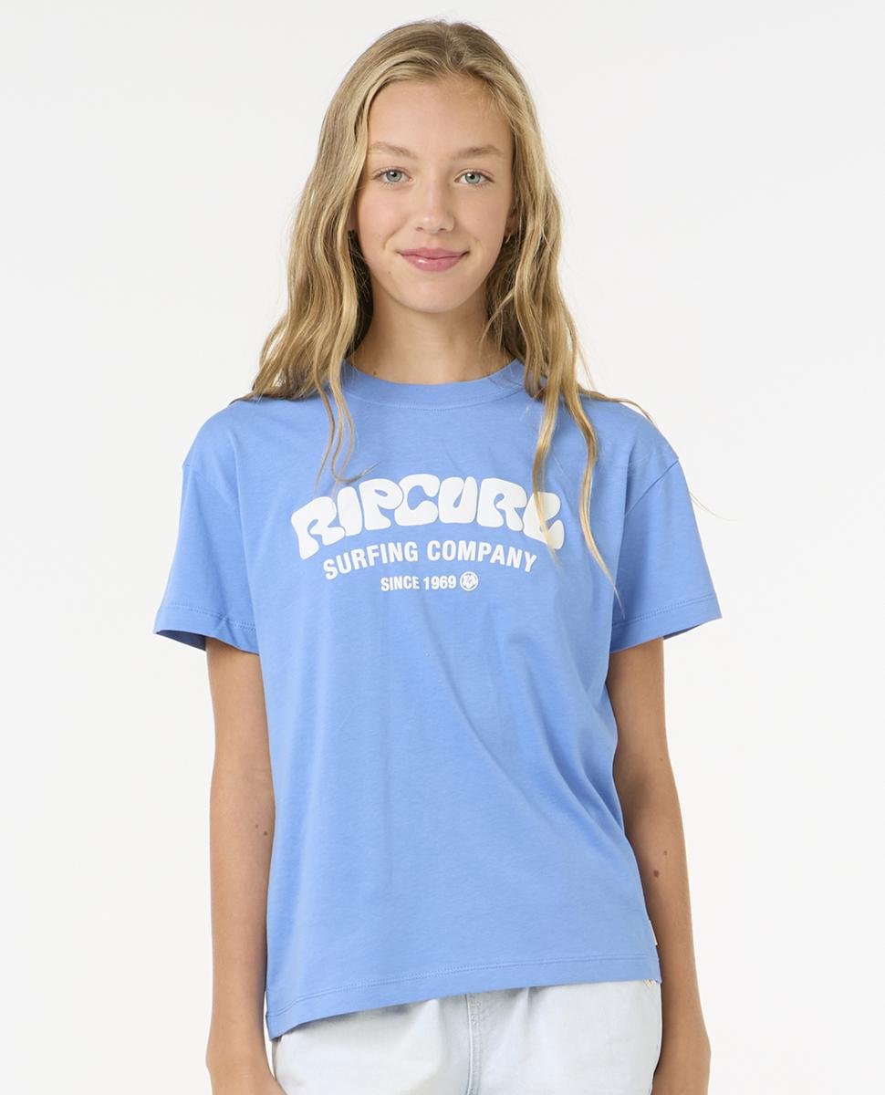 Rip Curl Surf Puff Relaxed Tee - Girls (8-14 Years) Blue. Rip Curl Tees in Girls Tees & Girls T-shirts & Singlets. Code: 03EGTE