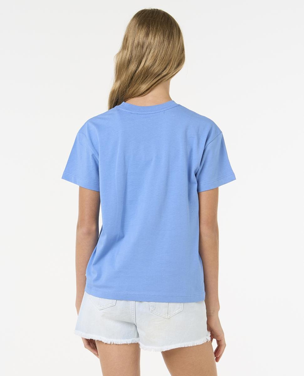 Rip Curl Surf Puff Relaxed Tee - Girls (8-14 Years) Blue. Rip Curl Tees in Girls Tees & Girls T-shirts & Singlets. Code: 03EGTE