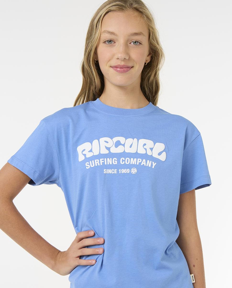 Rip Curl Surf Puff Relaxed Tee - Girls (8-14 Years) Blue. Rip Curl Tees in Girls Tees & Girls T-shirts & Singlets. Code: 03EGTE