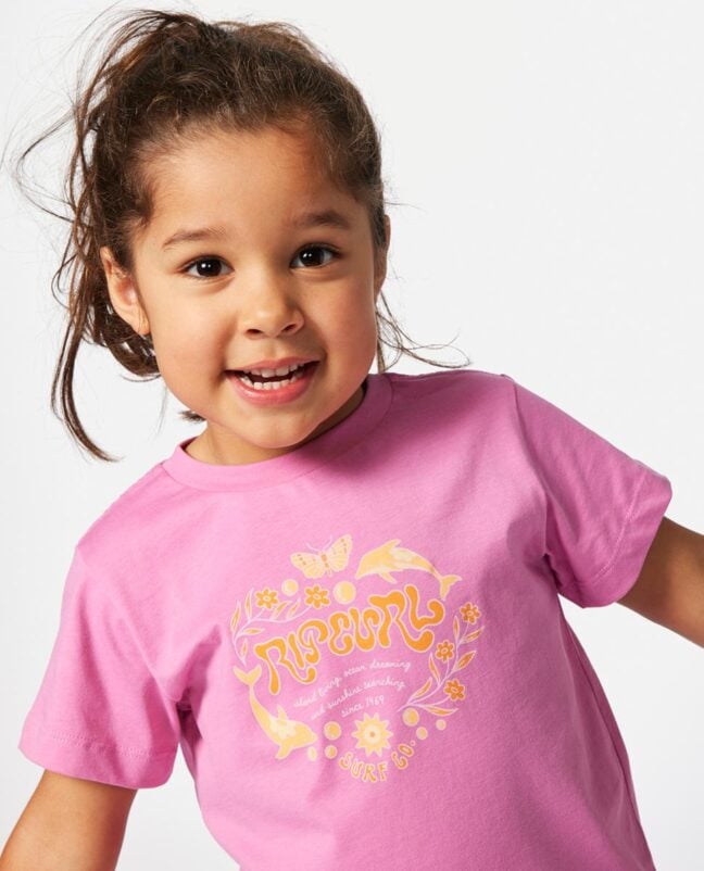 Rip Curl Rainbow Logo/desto Tee-gi Bright Pink. Rip Curl Tees in Toddlers Tees & Toddlers T-shirts & Singlets. Code: 049JTE