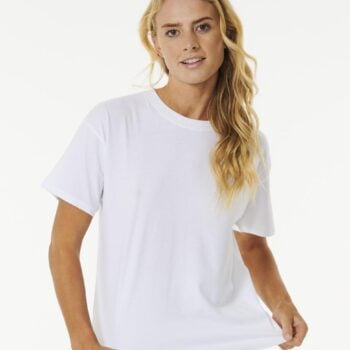 Rip Curl Classic Relaxed Tee Optical White. Rip Curl Tees in Womens Tees & Womens T-shirts & Singlets. Code: 08FWTE