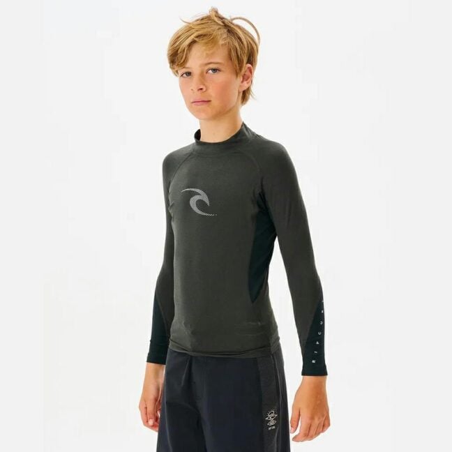 Rip Curl Waves L/s Rash Vest -boy Black Marle. Rip Curl Rashvests in Boys Rashvests & Boys Wetsuits. Code: 11ABRV