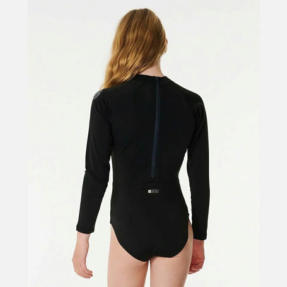 Rip Curl Icon Uv Brushed Surfsuit- Black. Rip Curl Rashvests in Girls Rashvests & Girls Wetsuits. Code: 12BGRV