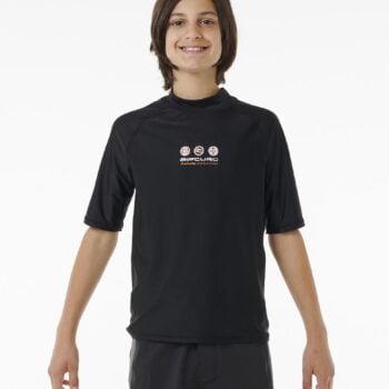 Rip Curl Future Evolution Uv Short Sleeve Rash Vest - Boys (8-16 Years) Black. Rip Curl Rashvests in Boys Rashvests & Boys Wetsuits. Code: 12KBRV