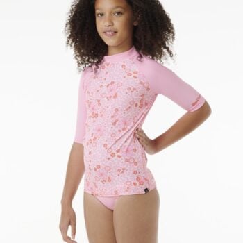 Rip Curl Summer Solstice Short Sleeve Rash Vest - Girls (8-16 Years) Bright Pink. Rip Curl Rashvests in Girls Rashvests & Girls Wetsuits. Code: 12XGRV