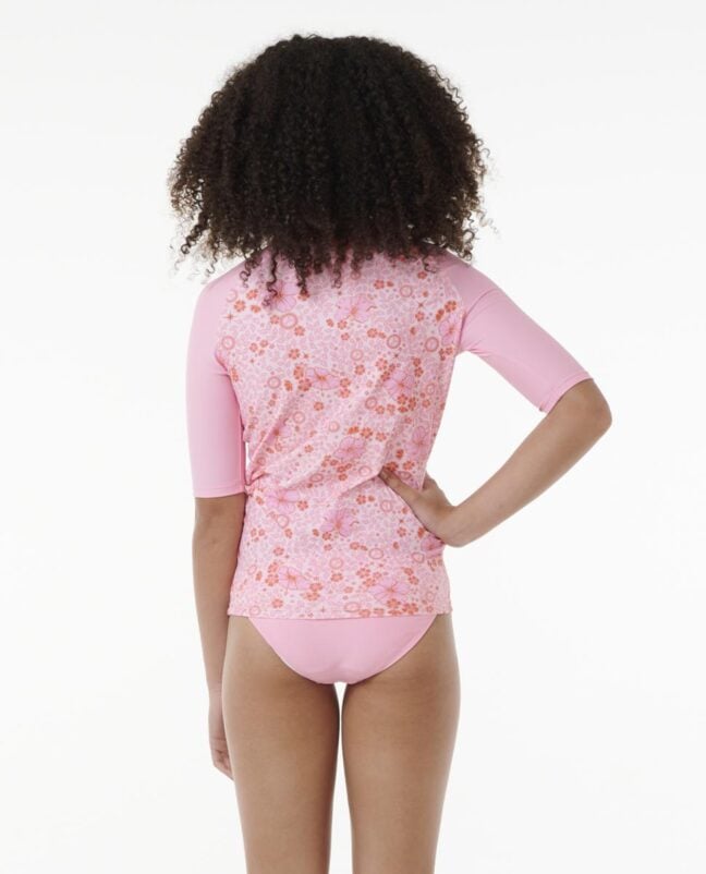 Rip Curl Summer Solstice Short Sleeve Rash Vest - Girls (8-16 Years) Bright Pink. Rip Curl Rashvests in Girls Rashvests & Girls Wetsuits. Code: 12XGRV