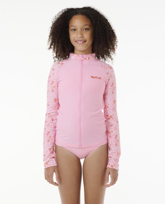 Rip Curl Summer Ls Zip Rash Vest- Bright Pink. Rip Curl Rashvests in Girls Rashvests & Girls Wetsuits. Code: 12YGRV