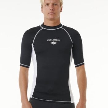Rip Curl Fade Out Upf Perf S/s Black/white. Rip Curl Rashvests in Mens Rashvests & Mens Wetsuits. Code: 145MRV