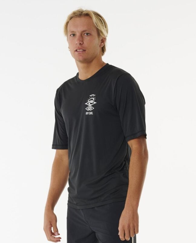 Rip Curl Icons Surflite Uv Short Sleeve Rash Vest Black. Rip Curl Rashvests in Mens Rashvests & Mens Wetsuits. Code: 14YMRV