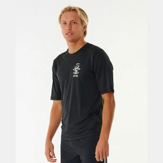 Rip Curl Icons Surflite Uv Short Sleeve Rash Vest Black. Rip Curl Rashvests in Mens Rashvests & Mens Wetsuits. Code: 14YMRV