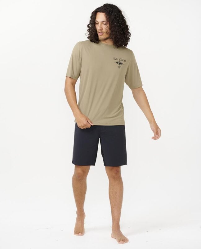 Rip Curl Icons Surflite Uv Short Sleeve Rash Vest Washed Moss. Rip Curl Rashvests in Mens Rashvests & Mens Wetsuits. Code: 14YMRV
