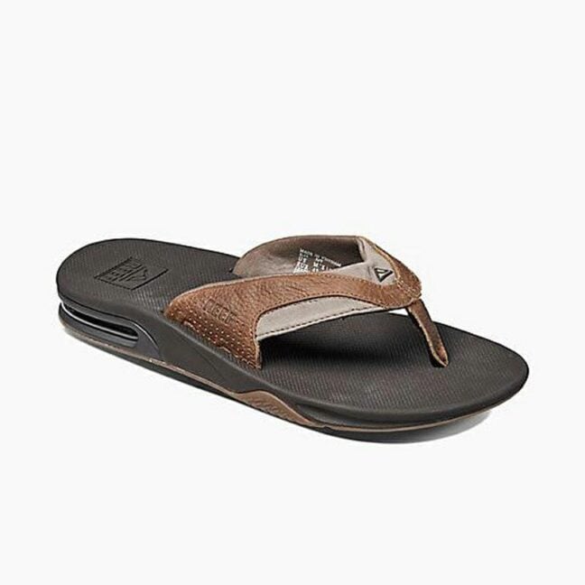 Reef Leather Fanning Brown/brown. Reef Thongs in Mens Thongs & Mens Footwear. Code: 2156