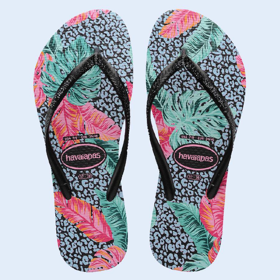 Havaianas Slim Print Floral Jessica Black Black. Havaianas Thongs in Womens Thongs & Womens Footwear. Code: HSPF1072