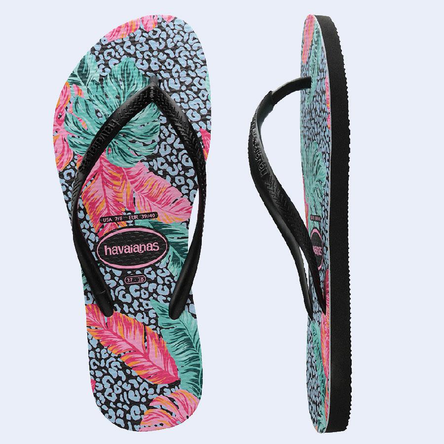 Havaianas Slim Print Floral Jessica Black Black. Havaianas Thongs in Womens Thongs & Womens Footwear. Code: HSPF1072