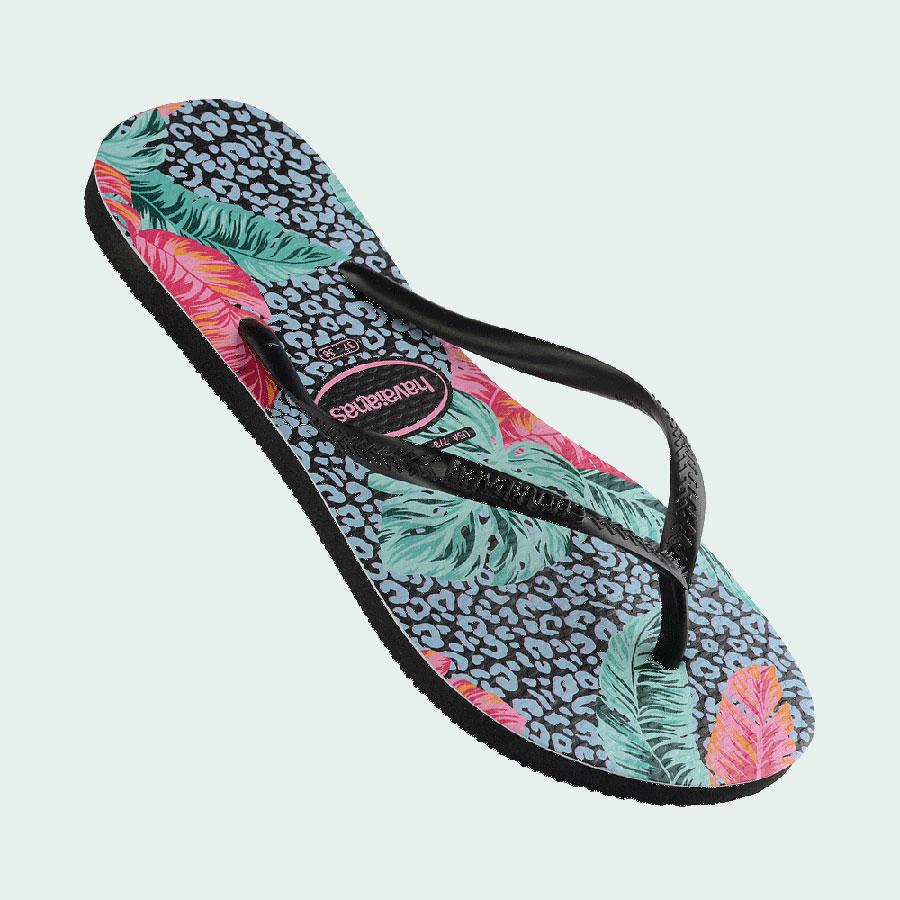 Havaianas Slim Print Floral Jessica Black Black. Havaianas Thongs in Womens Thongs & Womens Footwear. Code: HSPF1072