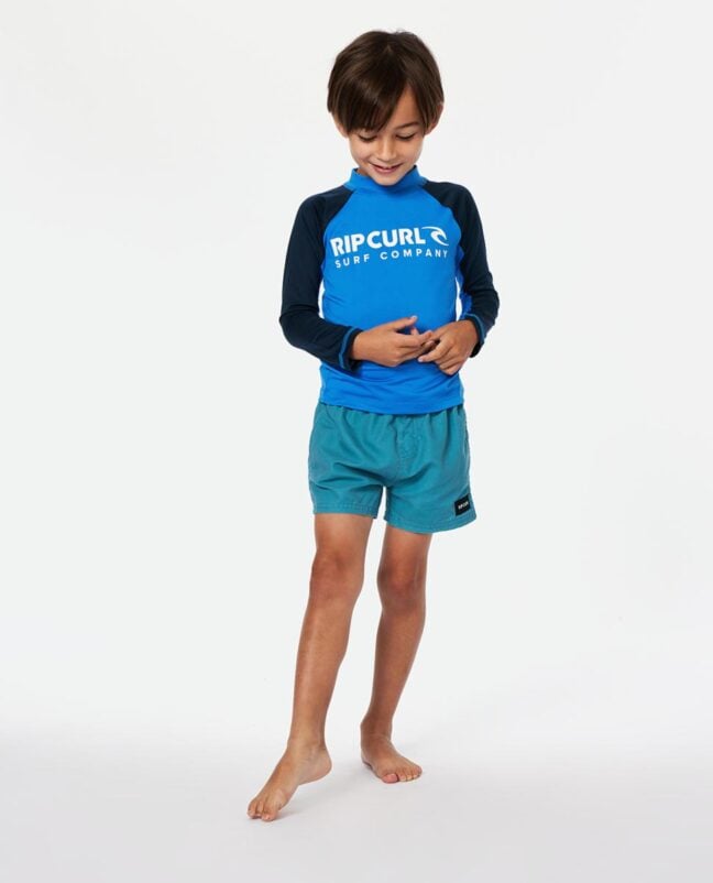 Rip Curl Shock Upf Long Sleeve Rash Vest - Boys (1-8 Years) Blue Gum. Rip Curl Rashvests in Toddlers Rashvests & Toddlers Wetsuits. Code: TNFTRV