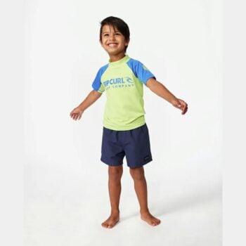 Rip Curl Shock Upf Short Sleeve Rash Vest - Boys (1-8 Years) Blue Green. Rip Curl Rashvests in Toddlers Rashvests & Toddlers Wetsuits. Code: TNGTRV