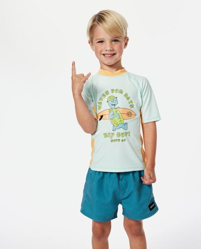 Rip Curl Tube Turtle Upf S/s -boy Light Blue. Rip Curl Rashvests in Toddlers Rashvests & Toddlers Wetsuits. Code: TNSTRV