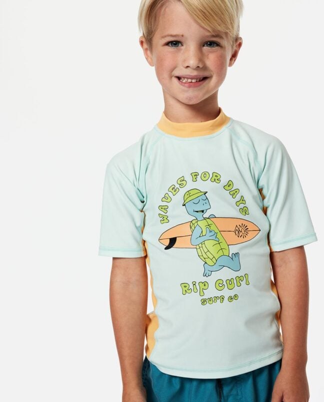Rip Curl Tube Turtle Upf S/s -boy Light Blue. Rip Curl Rashvests in Toddlers Rashvests & Toddlers Wetsuits. Code: TNSTRV