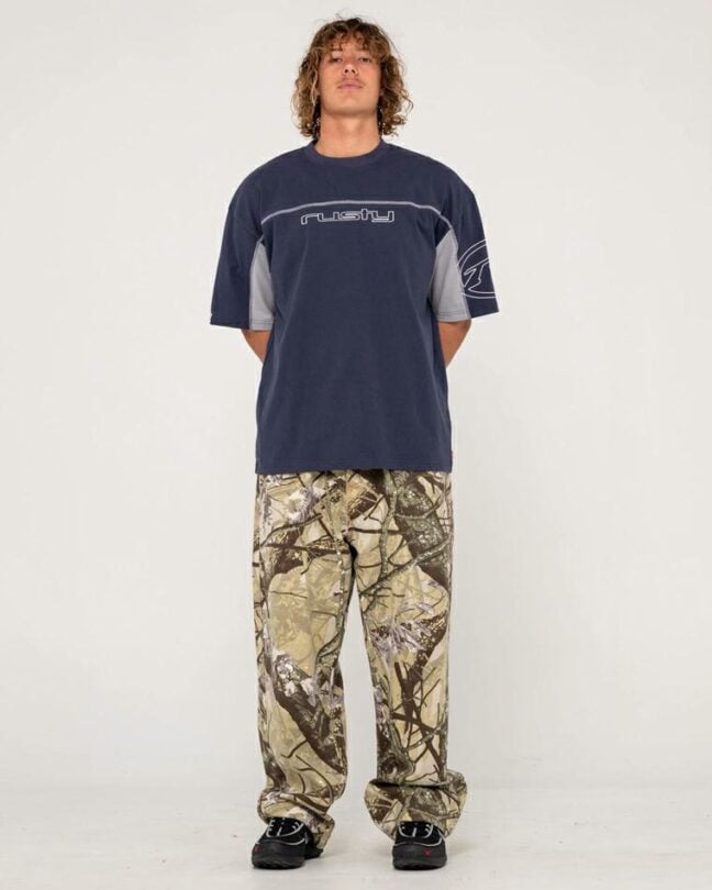 Rusty Cyberwave Short Sleeve Te Dbl. Rusty Tees in Mens Tees & Mens T-shirts & Singlets. Code: TTM3061