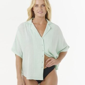 Rip Curl Premium Surf Shirt Sleeve Shirt Aqua. Rip Curl Shirts - Short Sleeve in Womens Shirts - Short Sleeve & Womens Shirts. Code: 032WSH