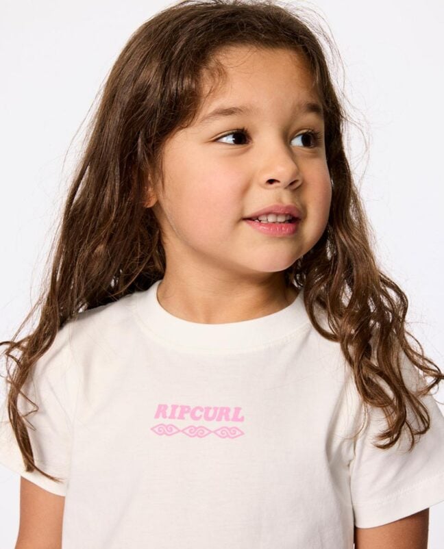 Rip Curl Island Relaxed Art Tee - Bone. Rip Curl Tees in Toddler Girls Tees & Toddler Girls T-shirts & Singlets. Code: 04DJTE