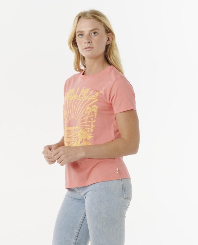 Rip Curl Keepsakes Standard Tee Washed Watermelon. Rip Curl Tees in Womens Tees & Womens T-shirts & Singlets. Code: 0J8WTE