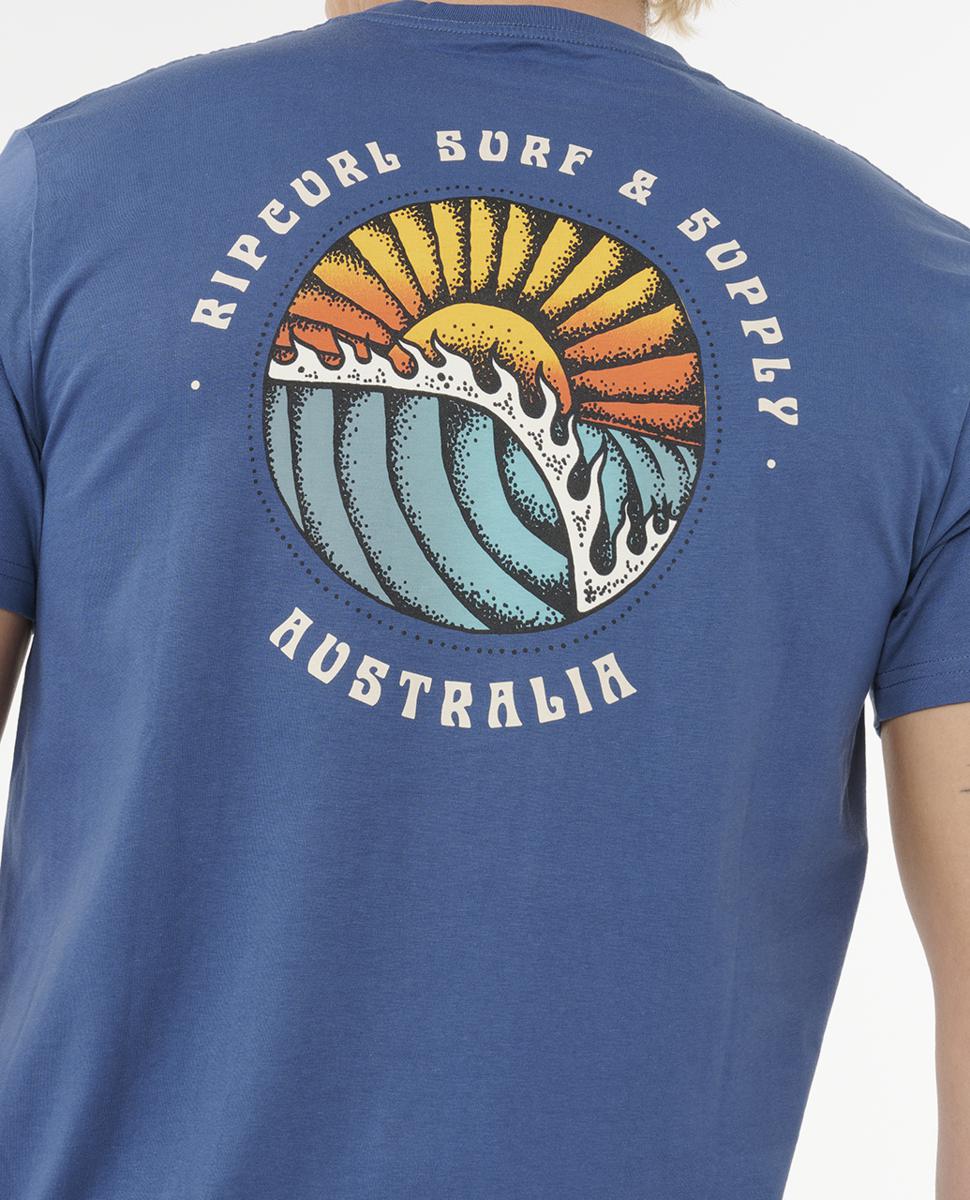 Rip Curl Sunsets Destination Tee Light Navy Aust. Rip Curl Tees in Mens Tees & Mens T-shirts & Singlets. Code: 0ONMTE