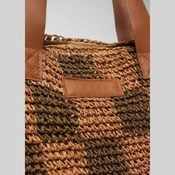 Rusty Checkmate Straw Beach Bag Chocolate. Rusty Handbags in Womens Handbags & Womens Bags. Code: BFL1162