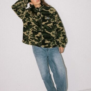 Rusty Camo Zip Through Sherpa F Shadow Army. Rusty Jackets in Womens Jackets & Womens Jackets, Jumpers & Knits. Code: FTL0841