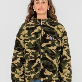 Rusty Camo Zip Through Sherpa F Shadow Army. Rusty Jackets in Womens Jackets & Womens Jackets, Jumpers & Knits. Code: FTL0841