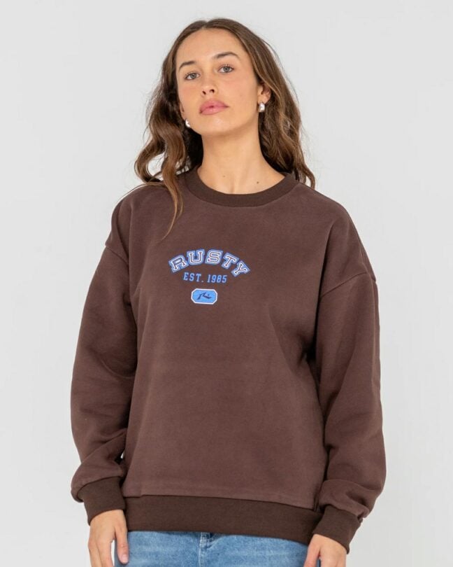 Rusty College Dropout Oversized Java. Rusty Knitwears in Womens Knitwears & Womens Jackets, Jumpers & Knits. Code: FTL0848