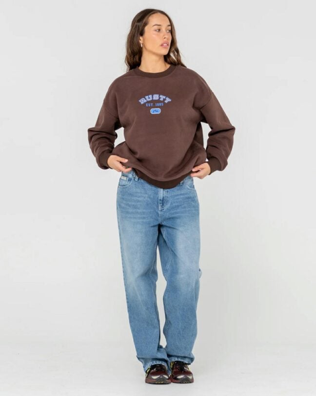 Rusty College Dropout Oversized Java. Rusty Knitwears in Womens Knitwears & Womens Jackets, Jumpers & Knits. Code: FTL0848