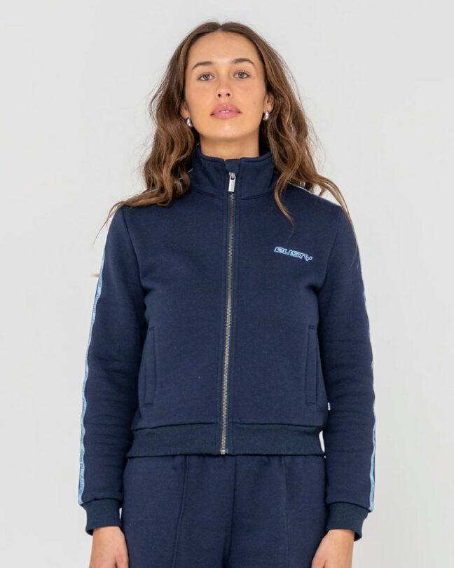 Rusty Midnights Long Sleeve Zip Atlantic Blue. Rusty Knitwears in Womens Knitwears & Womens Jackets, Jumpers & Knits. Code: FTL0853